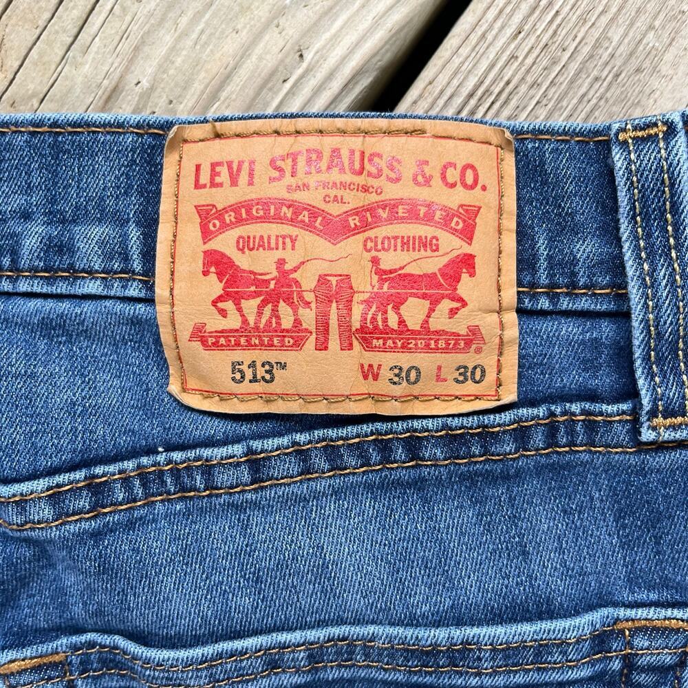 Levi's Men's 513 Jeans Medium Wash Size 30 X 30 - Picture 5 of 7